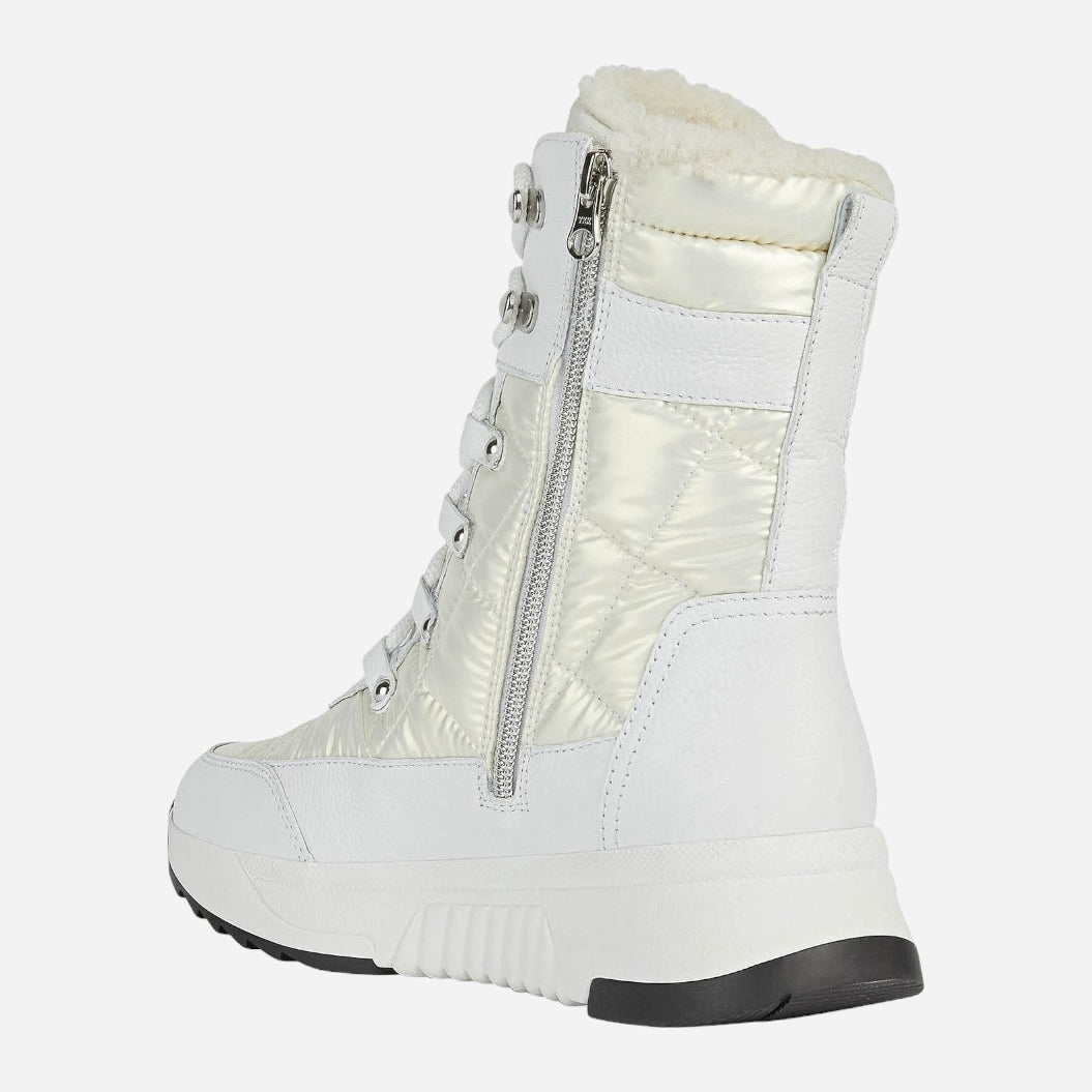 Stiefel für Damen Geox D Falena B ABX, weiß 