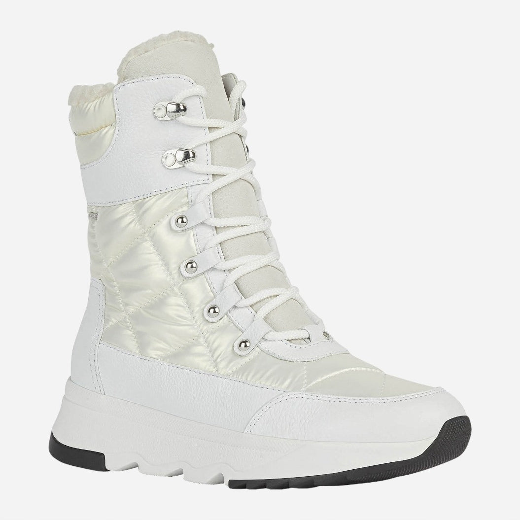 Stiefel für Damen Geox D Falena B ABX, weiß 