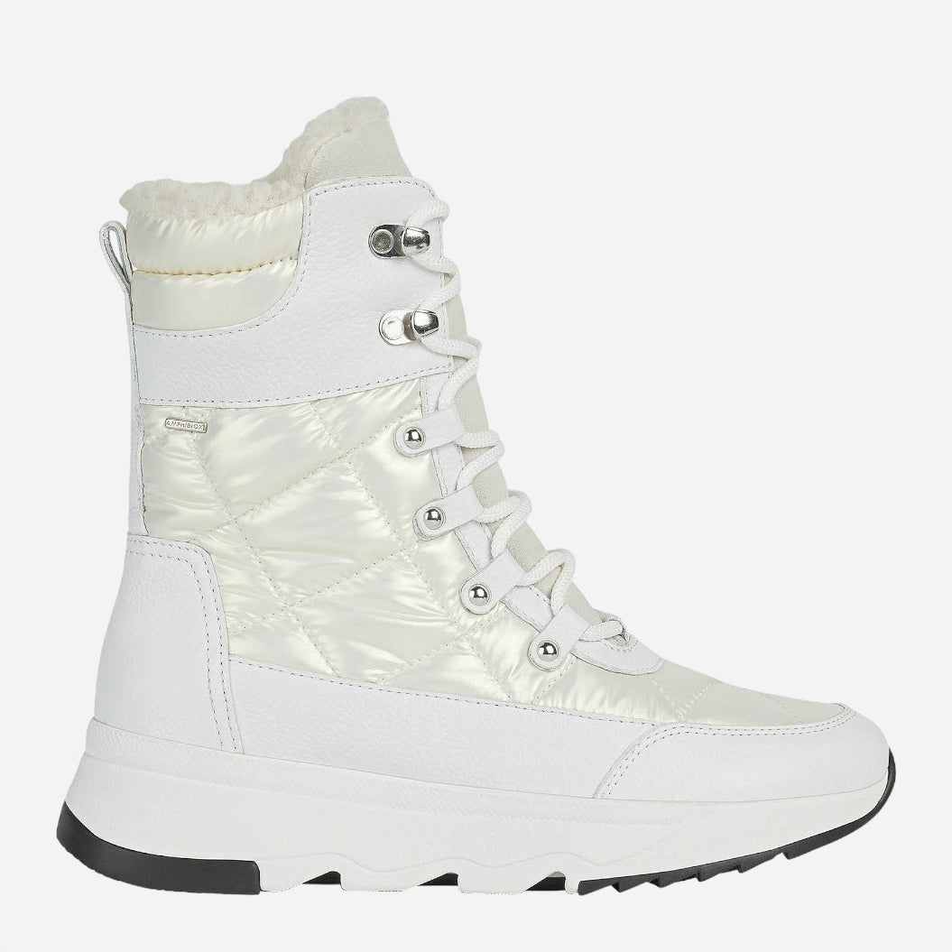 Stiefel für Damen Geox D Falena B ABX, weiß 