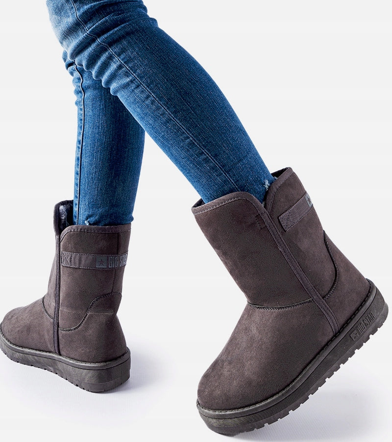 Stiefel für Damen Big Star 10966, grau 