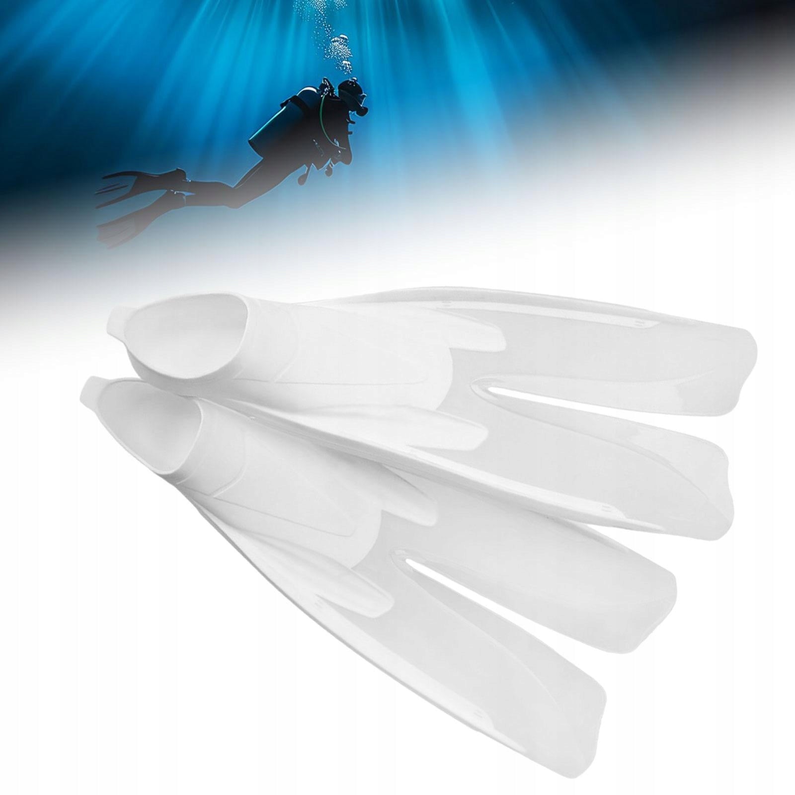 Snorkeling Fins Portable for Adults Long Fins Professional S Clear