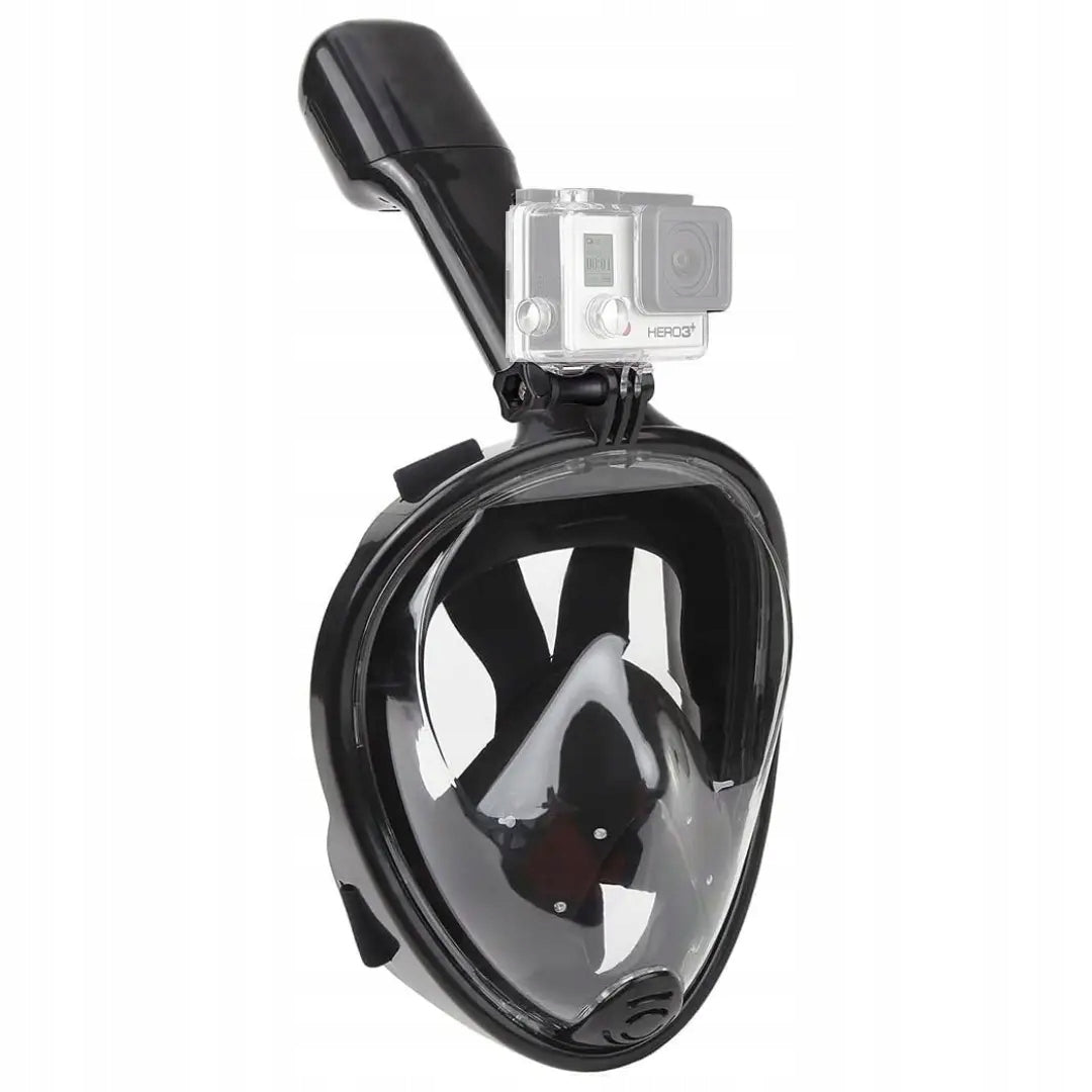 Snorkeling Mask Full Face Diving Mask S/M Black with Bag Kind for children full face with tube