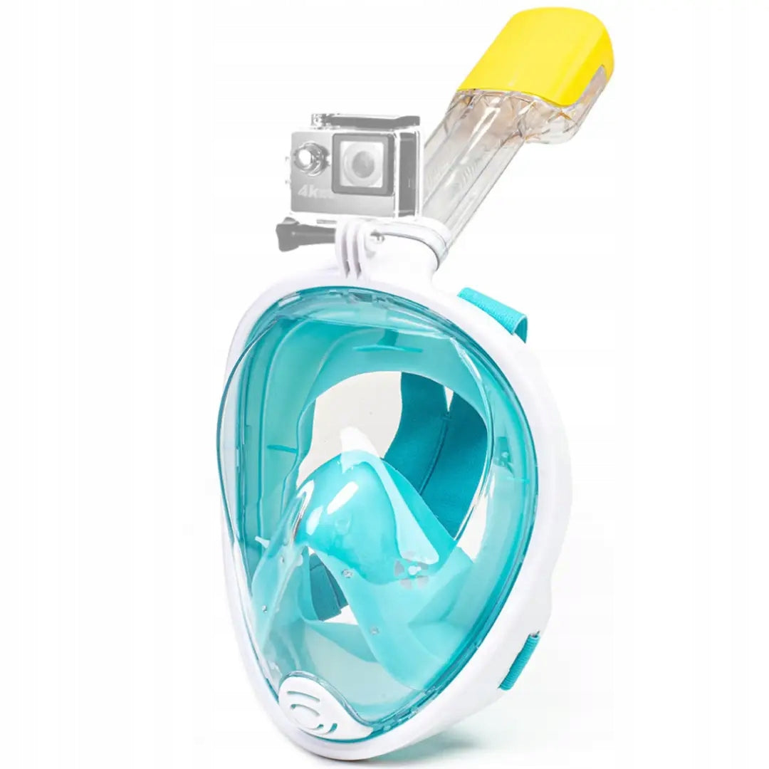 Snorkeling Mask Full Face Diving Mask S/M Blue Kind for children full face with tube