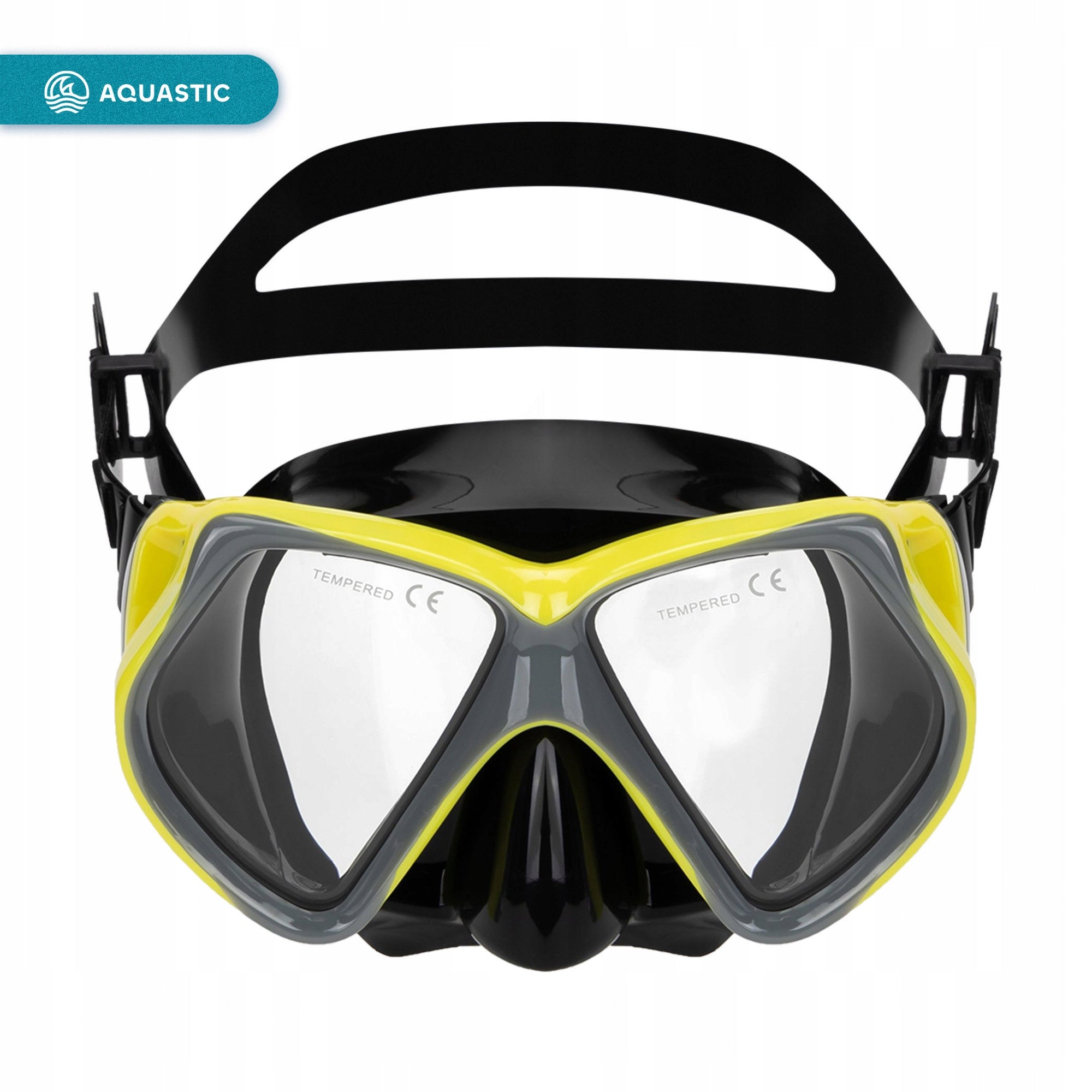 Snorkeling set AQUASTIC Shoal mask + snorkel VENT VALVE Color gray