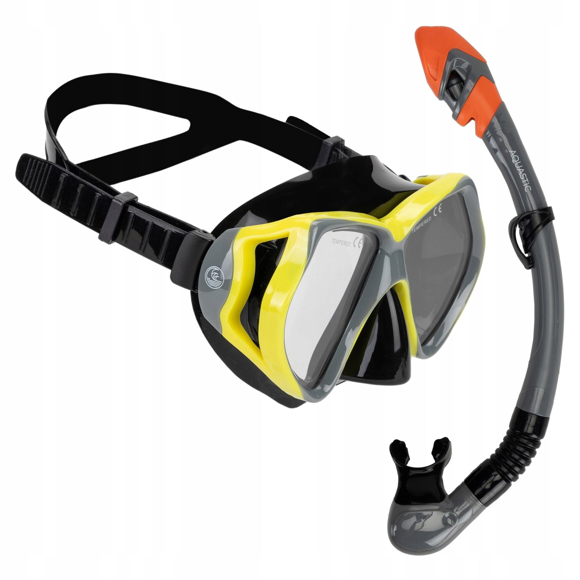 Snorkeling set AQUASTIC Shoal mask + snorkel VENT VALVE