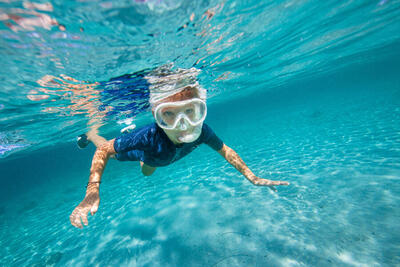 Snorkeling set for children Subea Mask Pipe 100 Color gray
