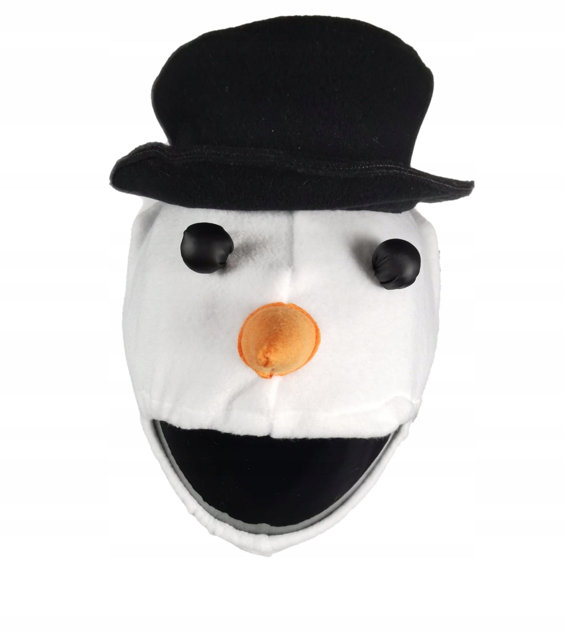 Snowman helmet ornament Color white
