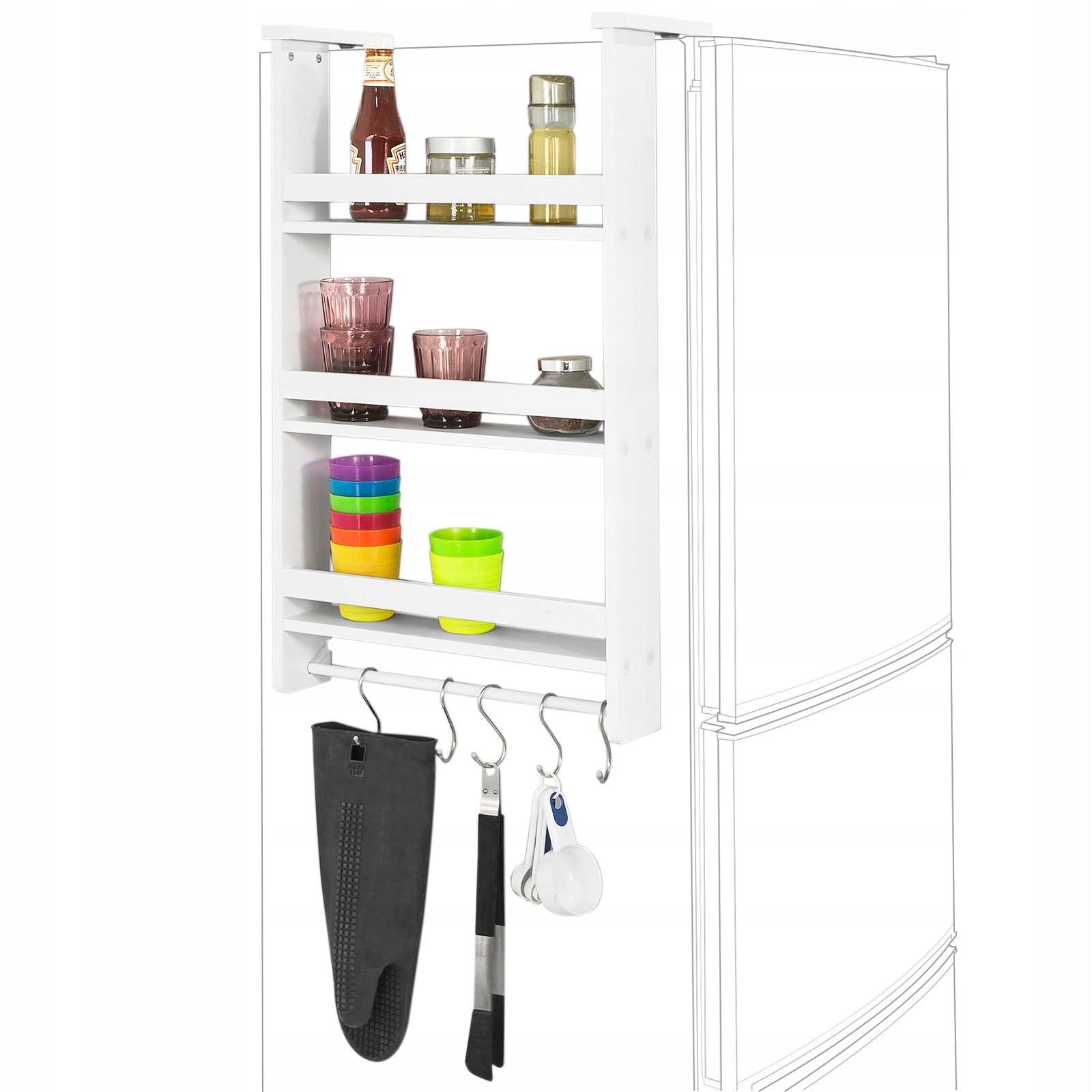 Küchenschrank SoBuy FRG150-W, weiß 