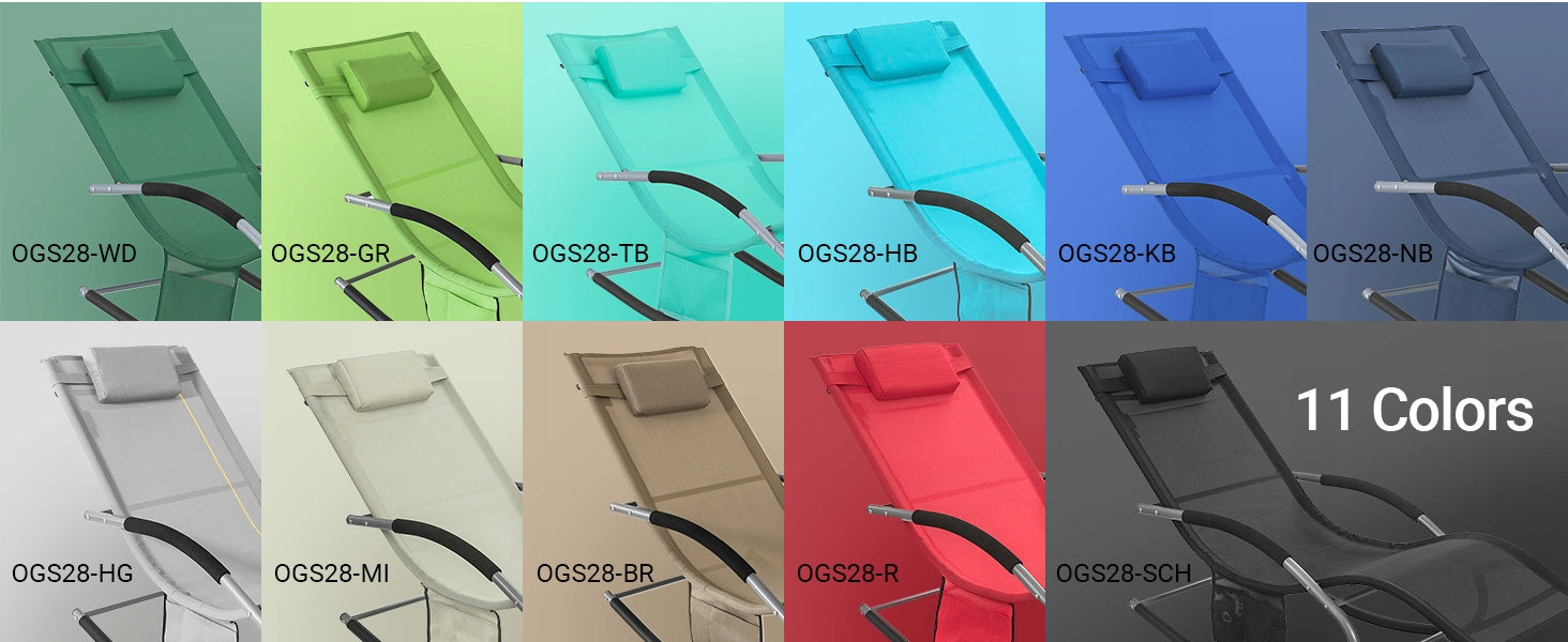 SoBuy Outdoor Garden Rocking Sun Lounger OGS28-BR Length (longer side) 150 cm
