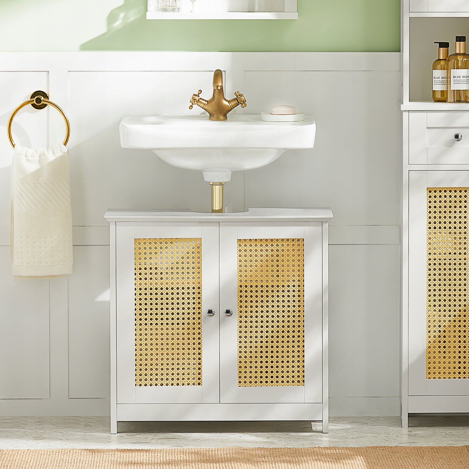 Badezimmerschrank SoBuy BZR72-W, weiß 