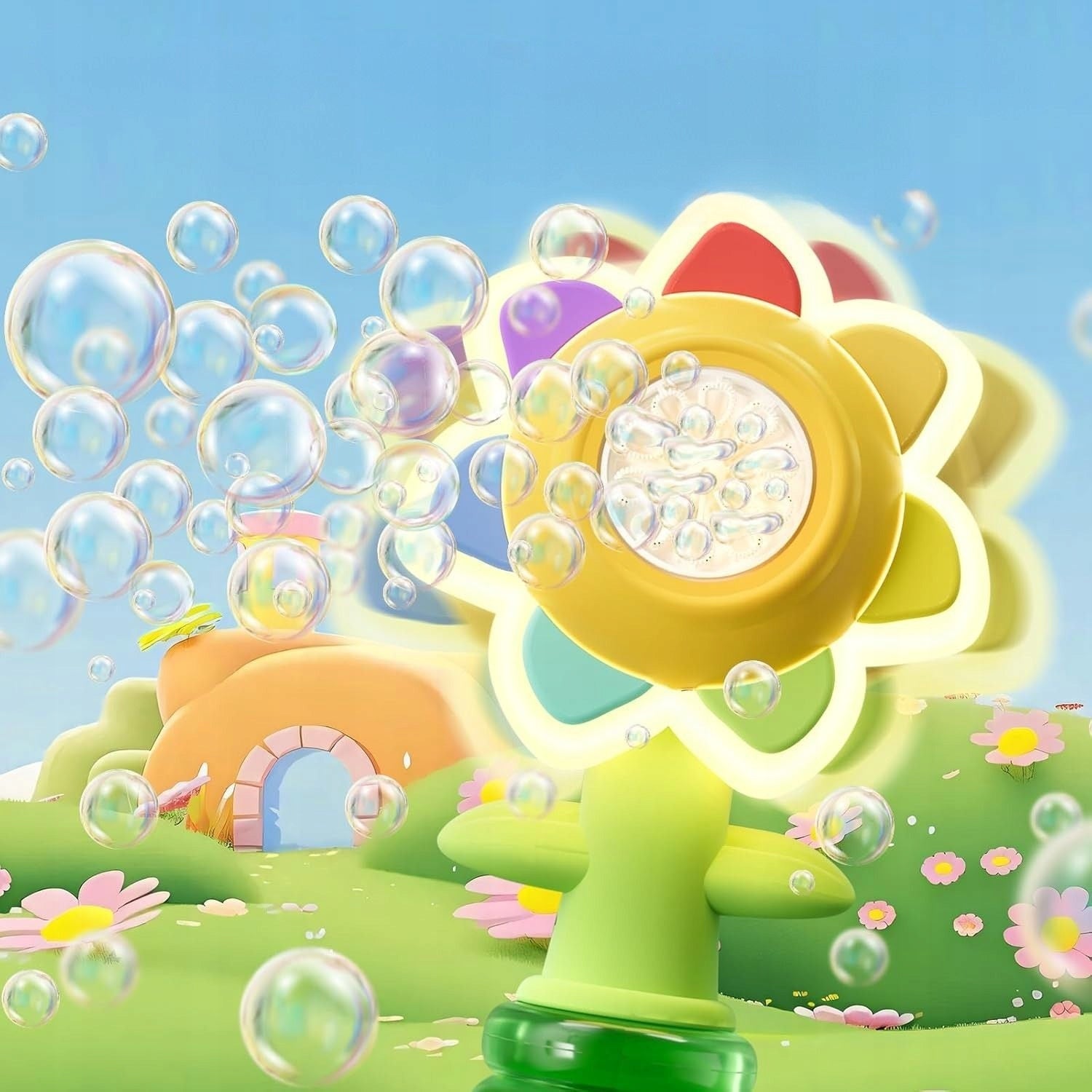 Soap Bank Gun Soap Bubble Machine Generator Liquid Flower Brand no brand
