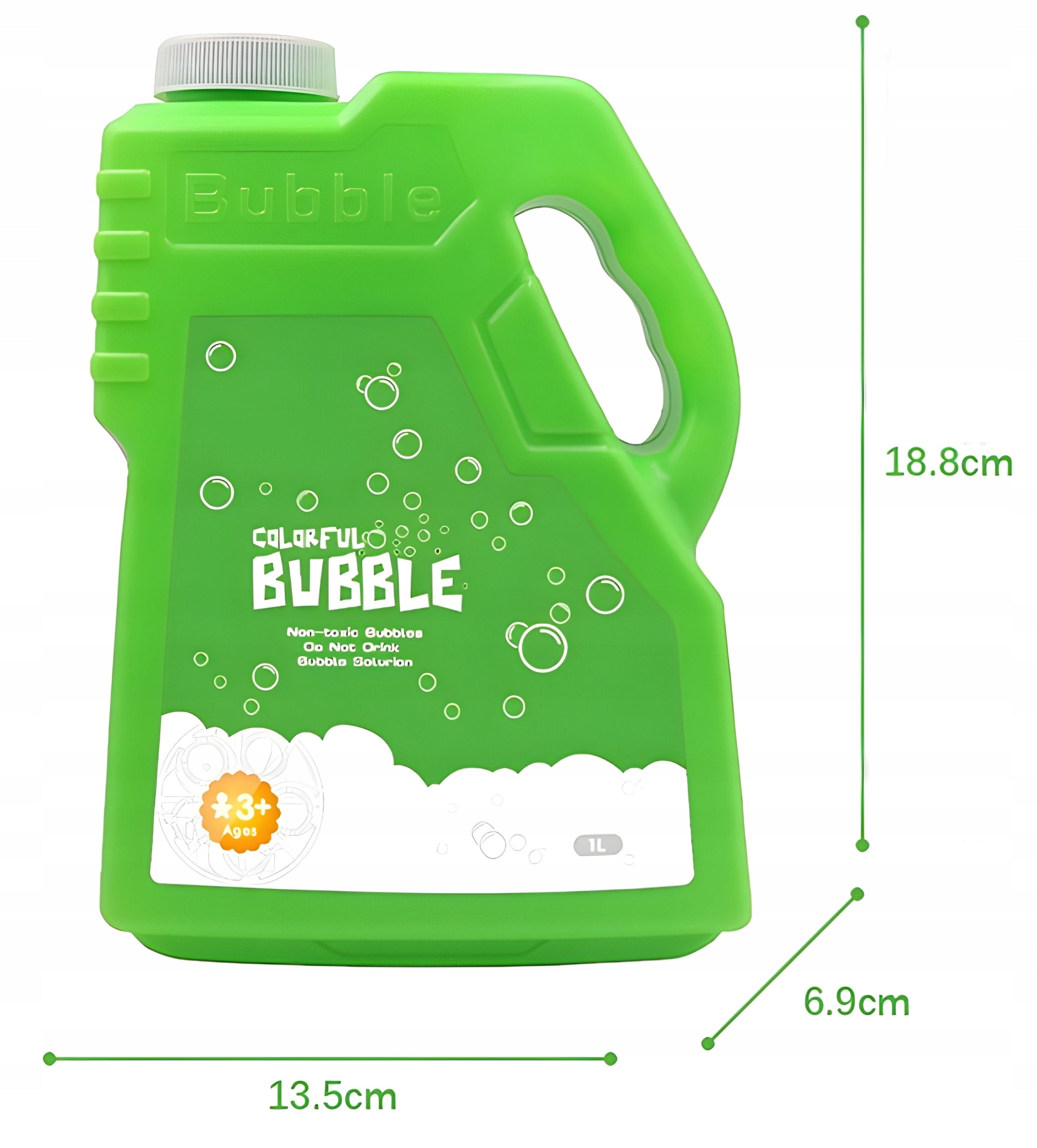 Soap Bubble Liquid 1L Supplement Soap Bubble Concentrate Mega Bubbles Kid's age 3＋ years