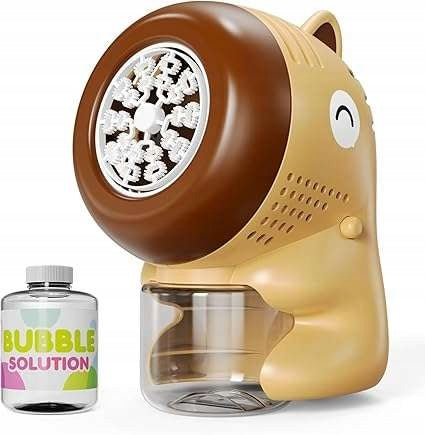 Soap Bubble Making Machine + Liquid 130ml Brown Color