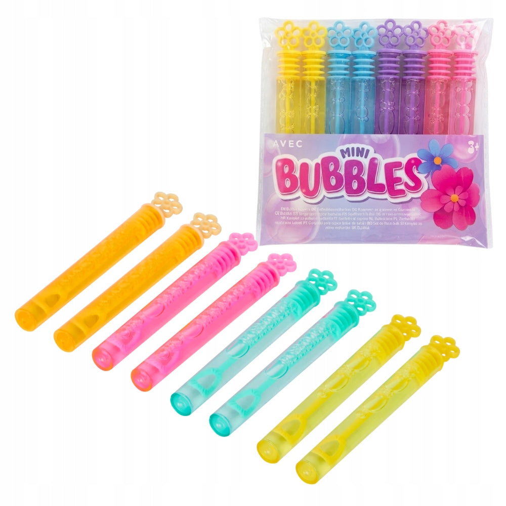 Soap Bubble Release Sticks 8pcs FLOWERS