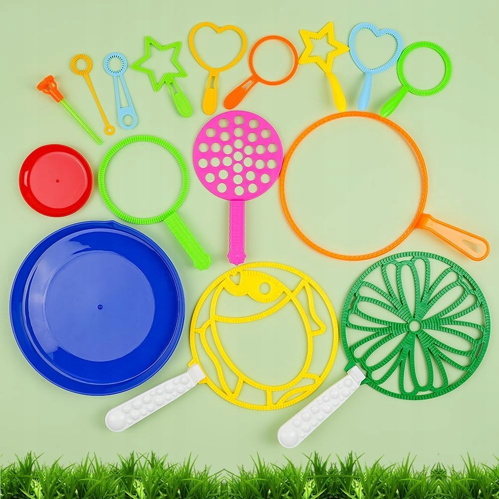 Soap Bubble Set 31 Tools Multicolor + Bubble Liquid 5L Kind set