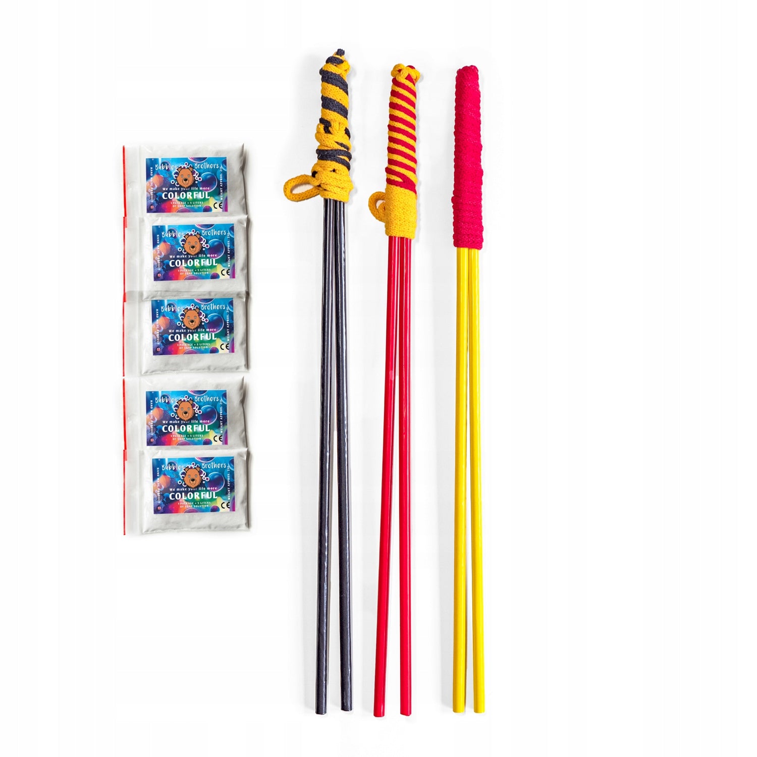 Soap Bubble Set Liquid for Bubbles 25L + Bucket + 5 Bubble Sticks Packaging status original