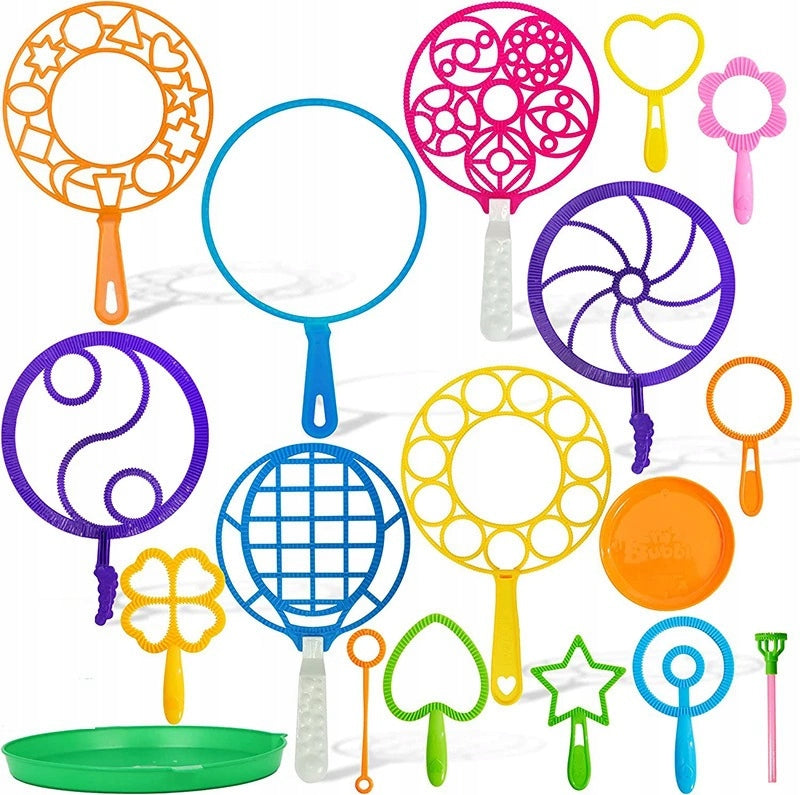 Soap Bubble Set XXL 31pcs Sticks Rings Hoops Gift for Kids Manufacturer code ToyJoyPL 413