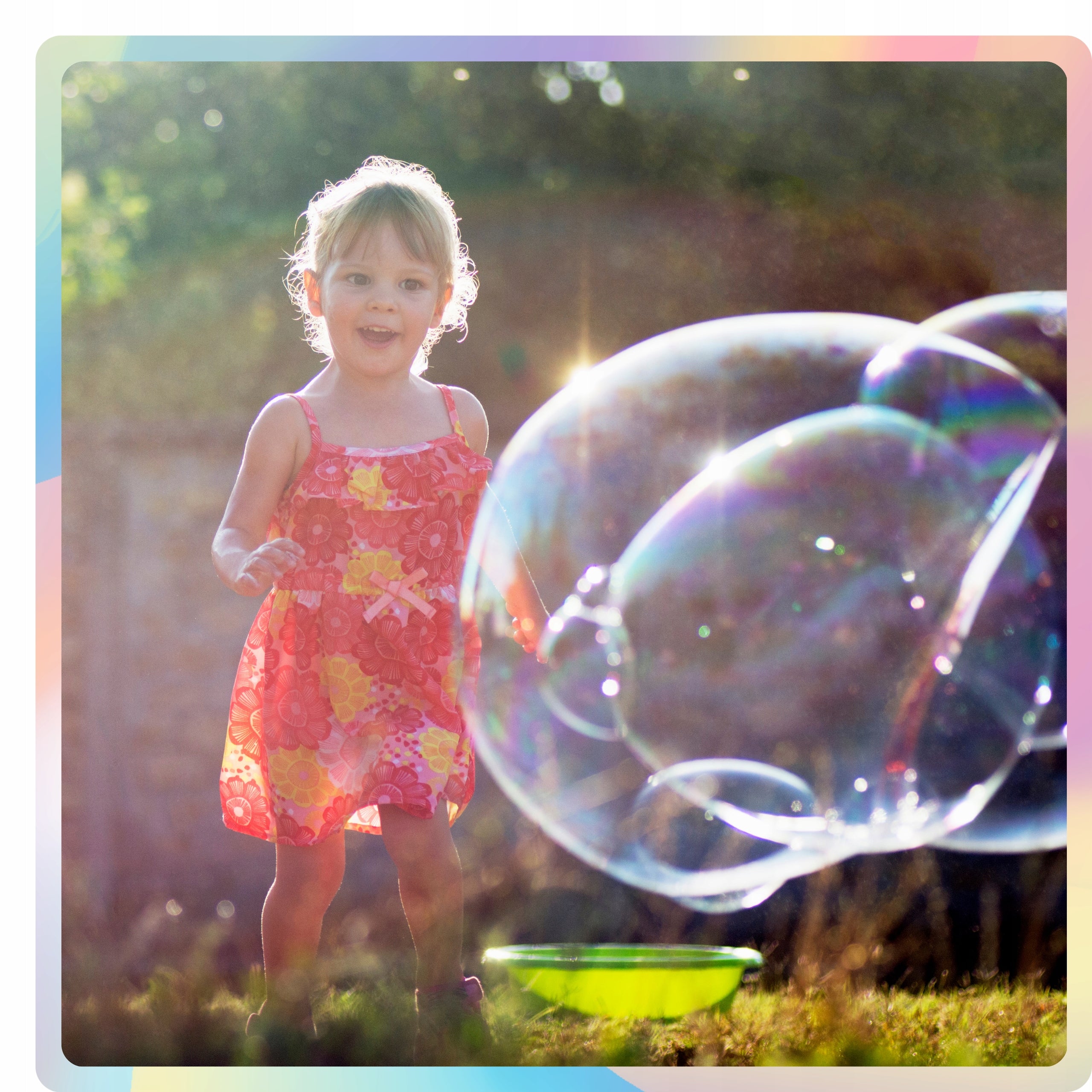 Soap Bubbles Set of 2x Soap Bubble Liquid 5L + 3x Small Stick Hoop Manufacturer code 203