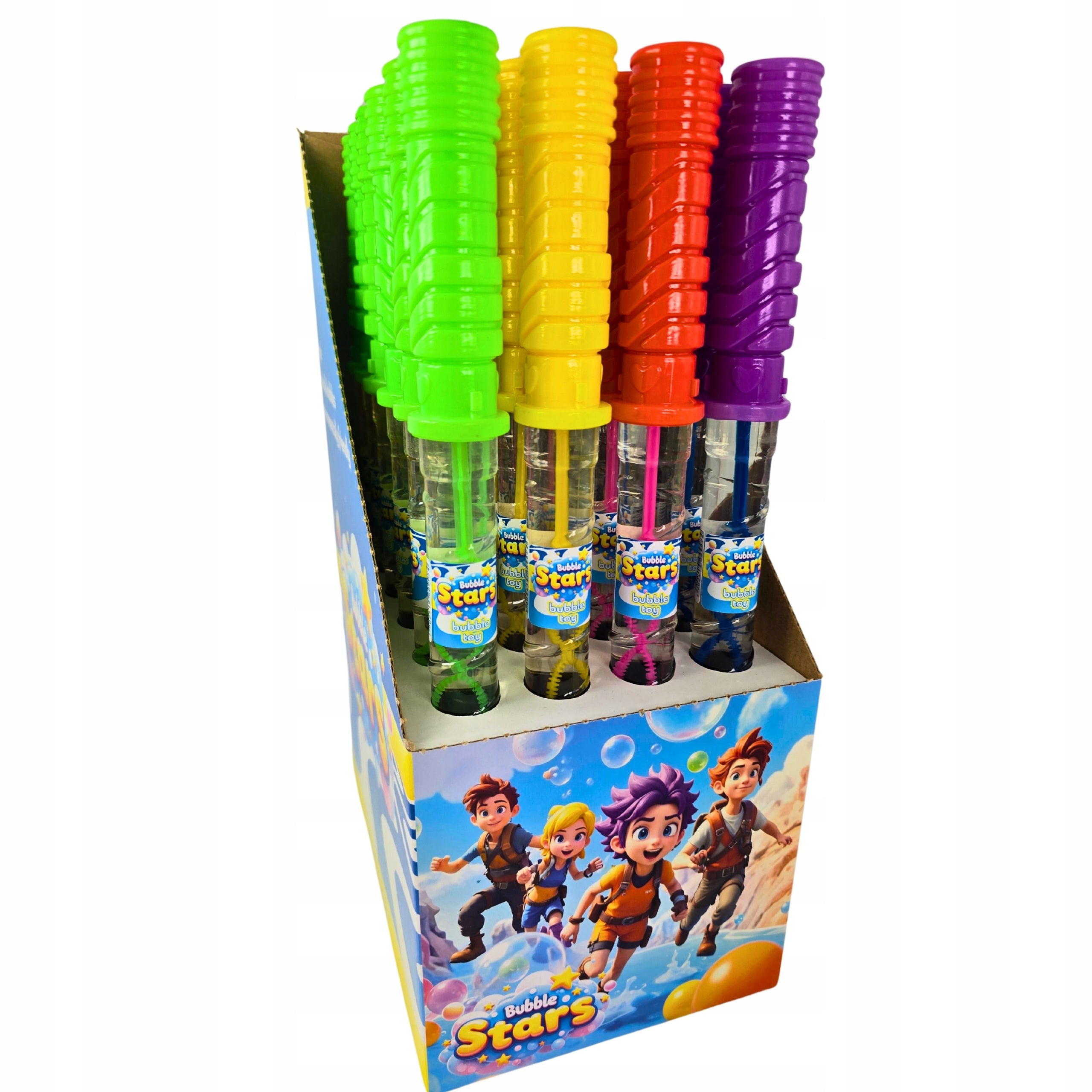 Soap Bubbles Sword 24 pcs 36 cm Colorful Bubble Stars
