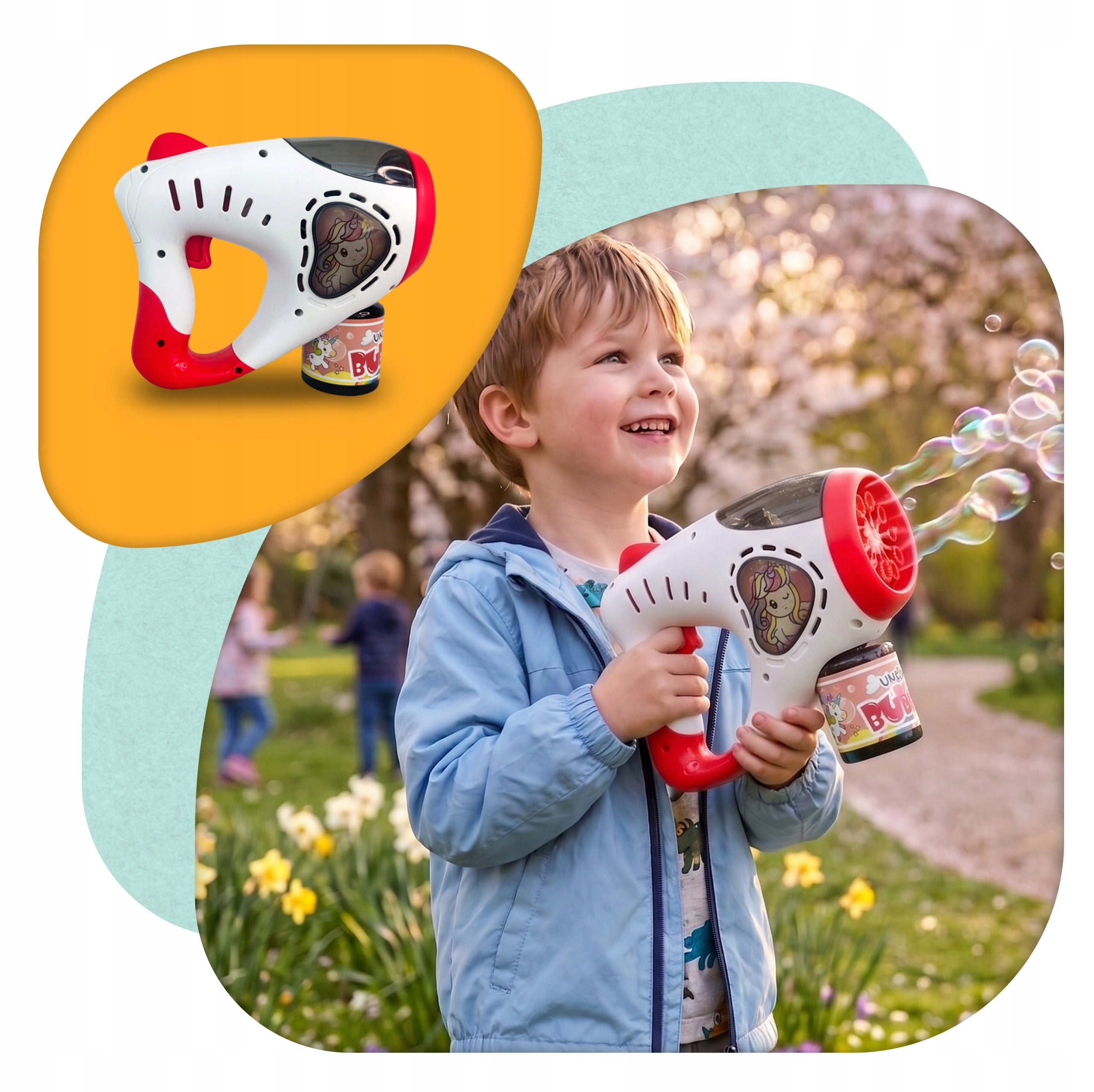 Soap bubble gun soap bubble machine PLAYIO huge amount Kind pistols