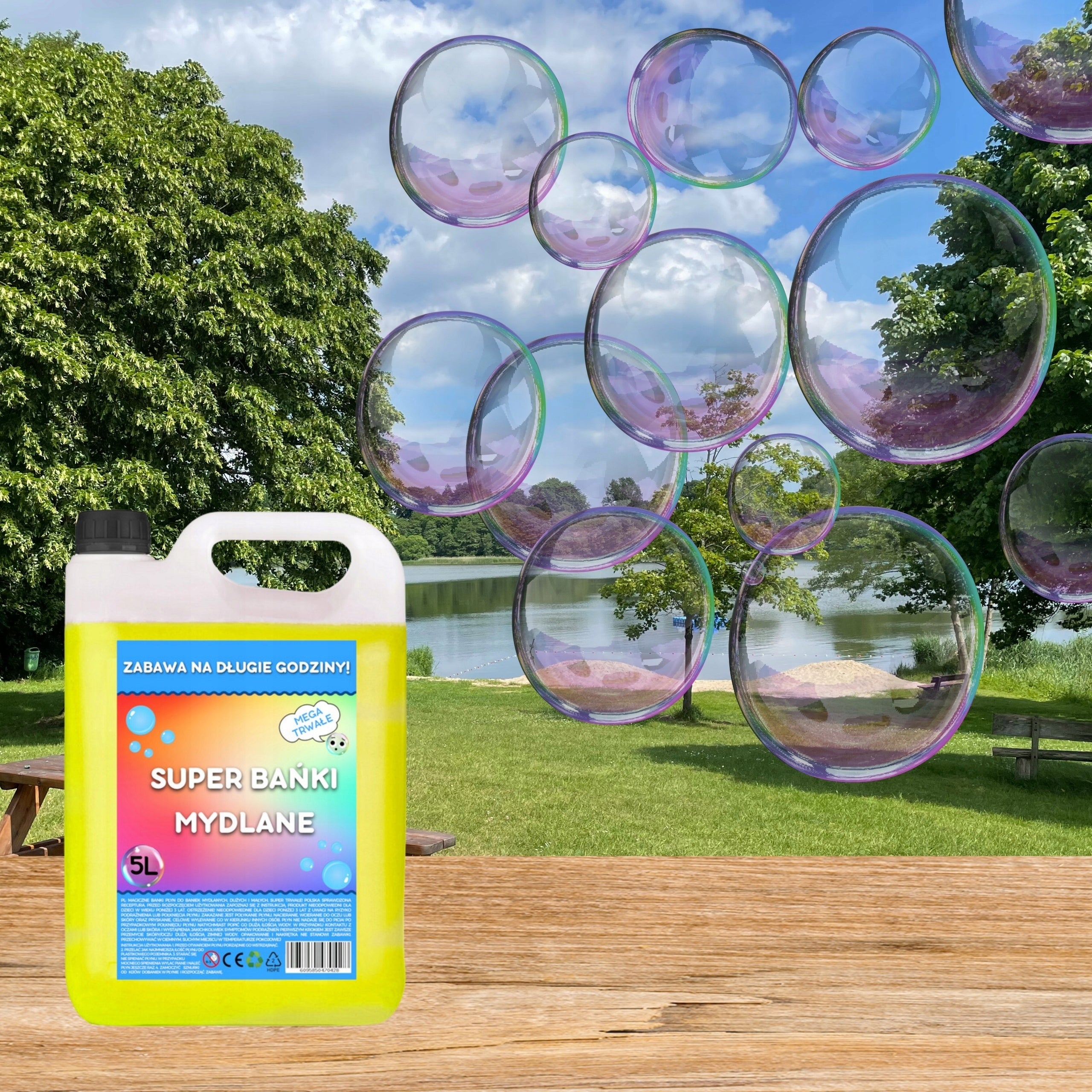 Soap bubble liquid mega large 5l large 5L EAN (GTIN) 5906438303377