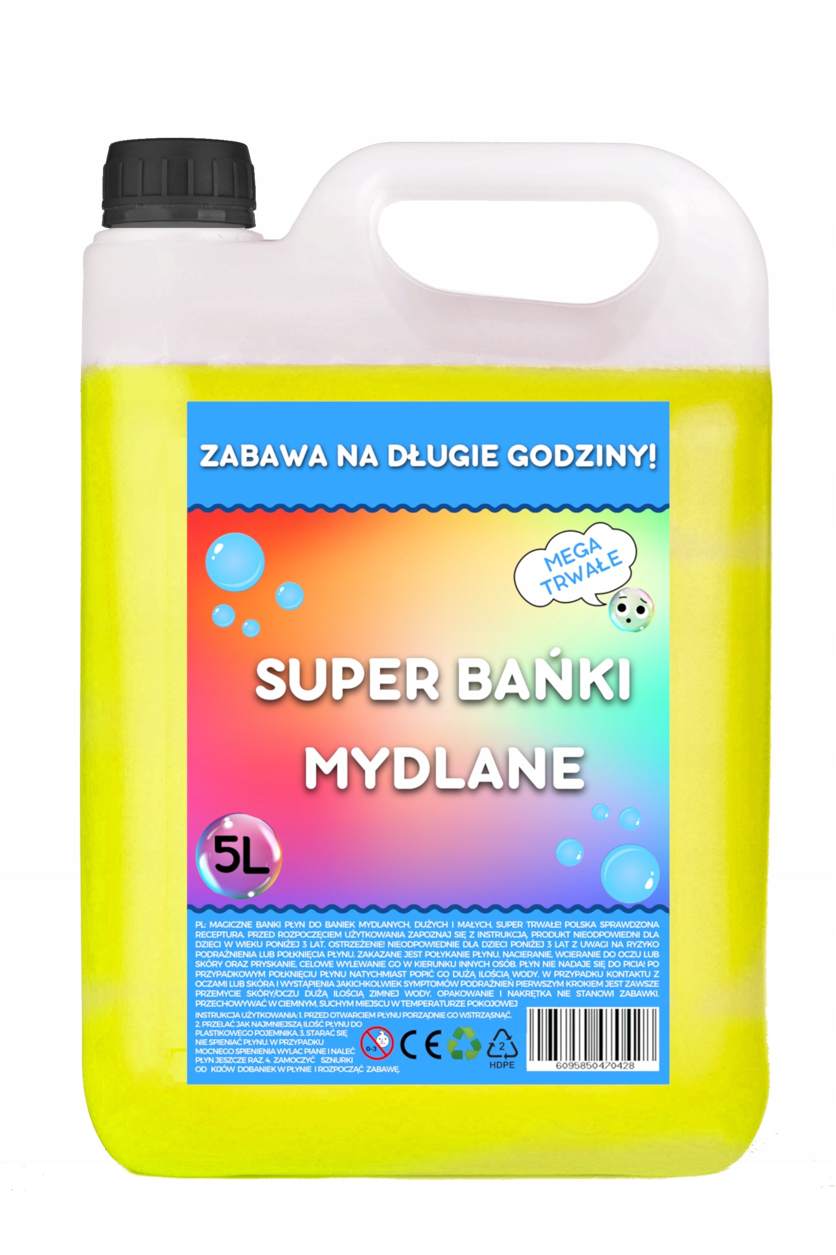 Soap bubble liquid mega large 5l large 5L