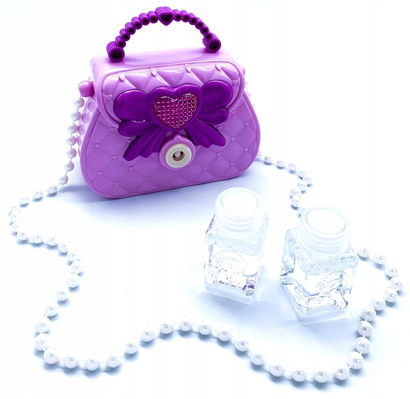 Soap bubble machine battery bag bubbles glow game