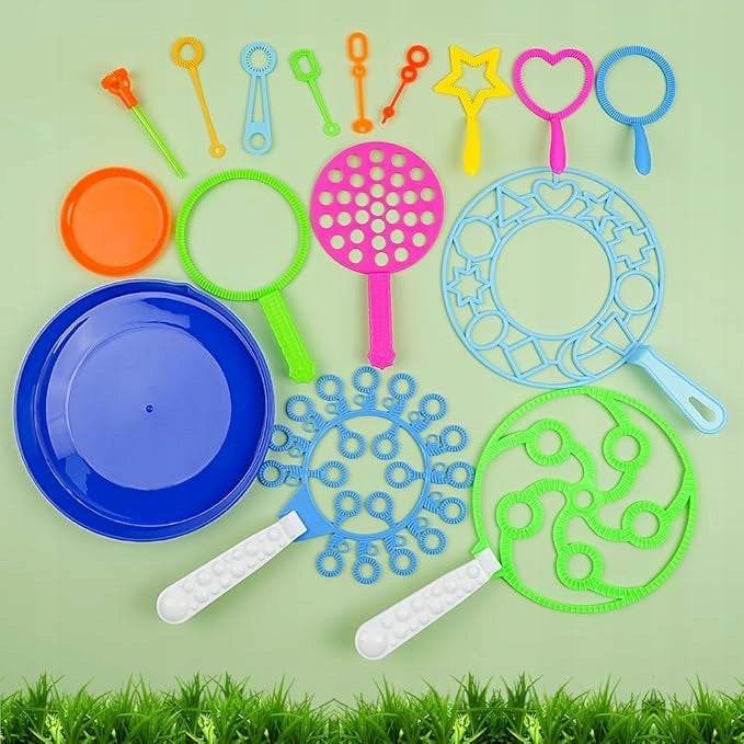 Soap bubble set 30 tools multicolor 5 years + Packaging status original