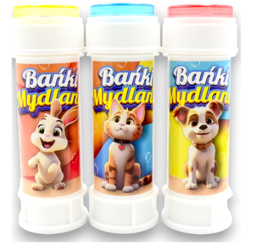 Soap bubbles with game 36 pcs ANIMALS COLORFUL BUBBLES Manufacturer code BMS-13