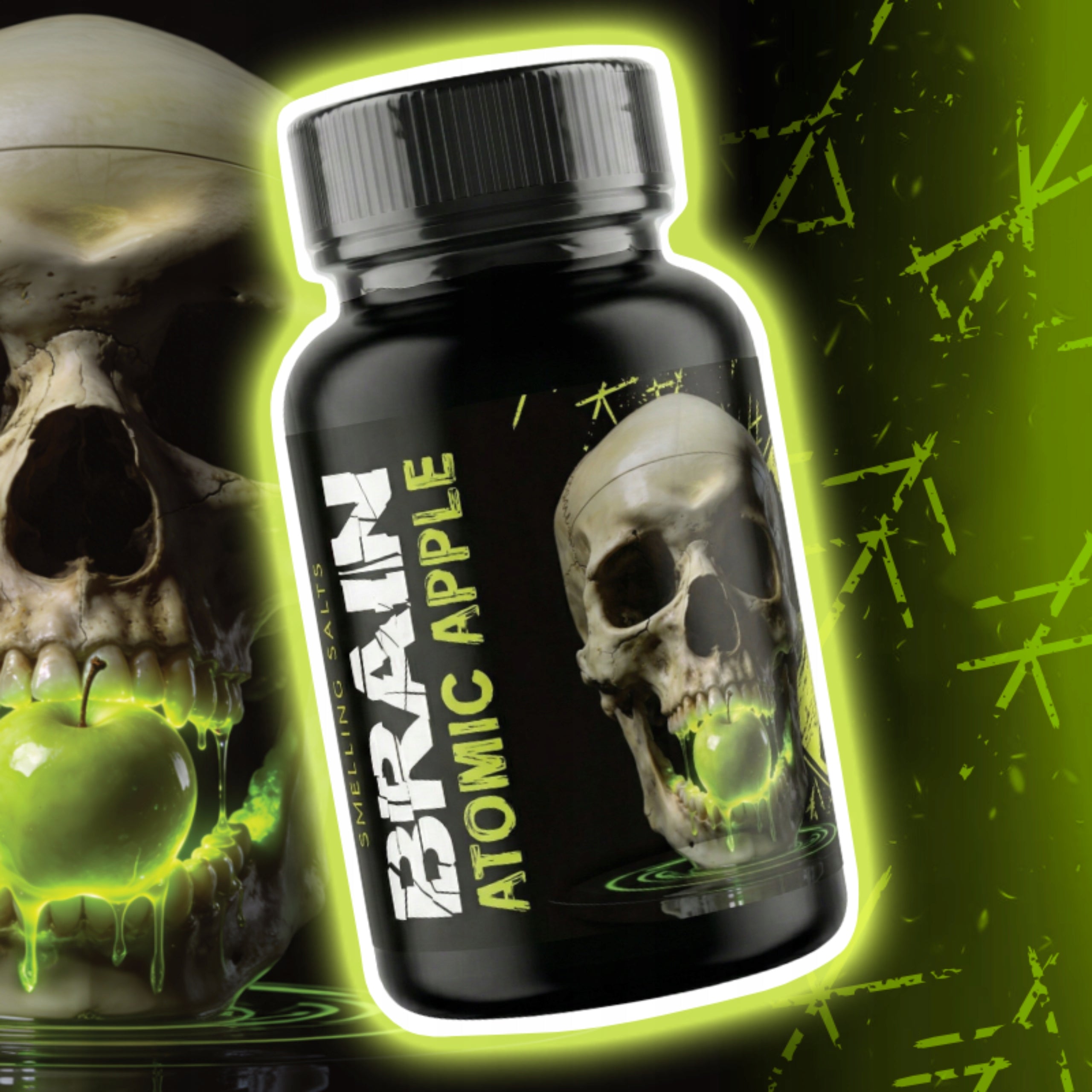 Sobering Salts BRAIN ATOMIC APPLE 100ml Strong Tripod Powerfully STRONG Packaging status original