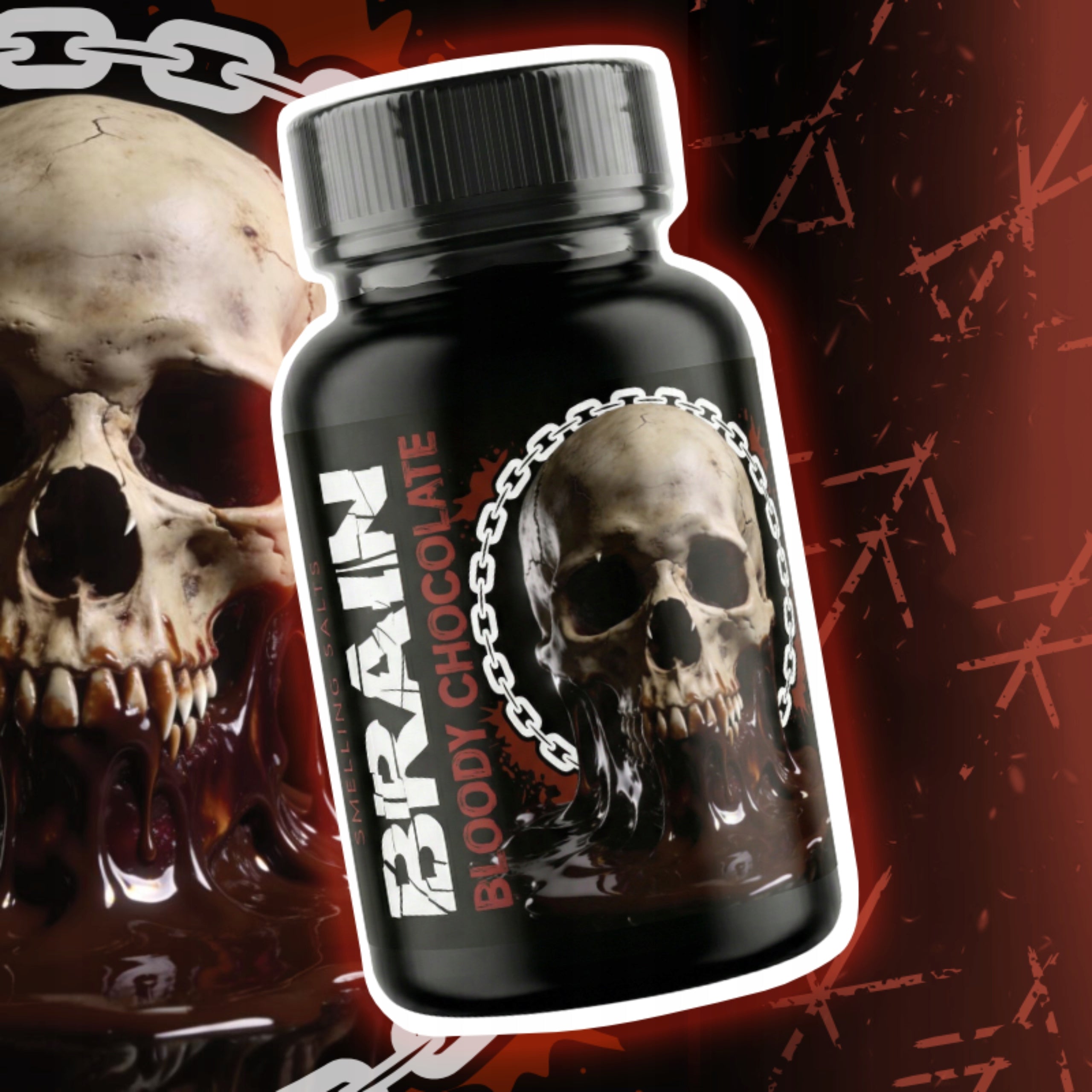 Sobering Salts BRAIN BLOODY CHOCOLATE 100ml Extremely STRONG - Ammonia Packaging status original