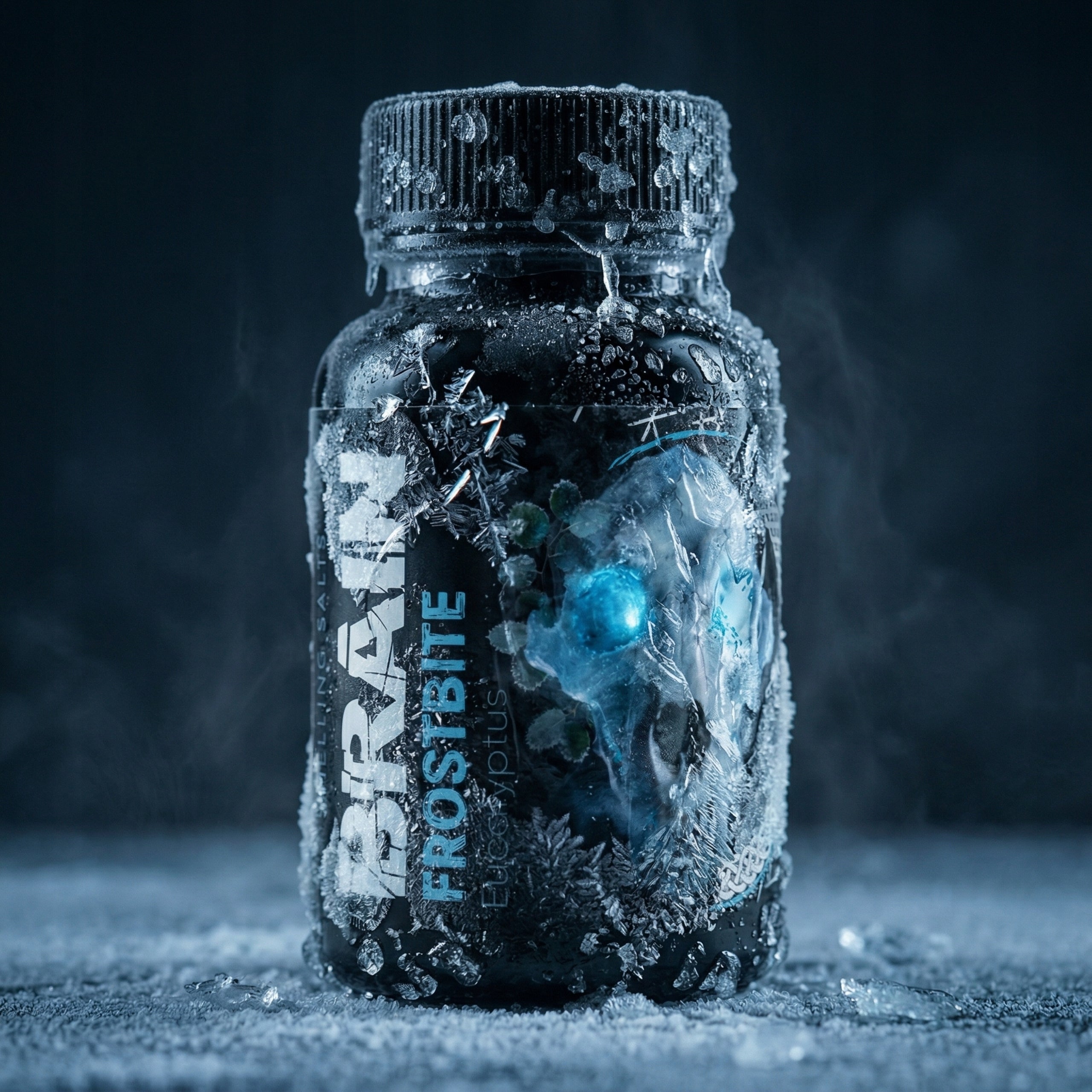 Sobering Salts BRAIN FROSTBITE 100ml Eucalyptus Hellishly Strong Ammonia Expiration date at least six months from the date of purchase