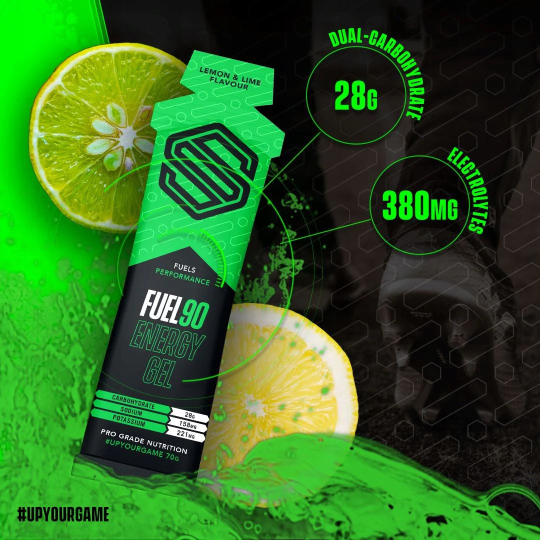 Soccer Supplement Fuel90 ENERGY GEL 12x70 Lime Lemon Brand no brand