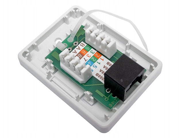 Socket 1x RJ45/8P8C UTP cat.5E surface-mounted LSA contacts EAN (GTIN) 5905247242457