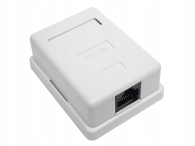Socket 1x RJ45/8P8C UTP cat.5E surface-mounted LSA contacts