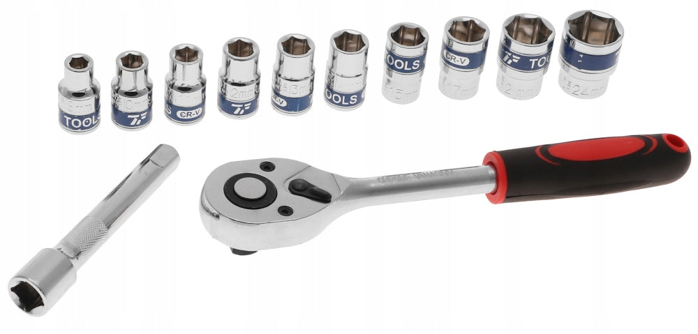 Socket WRENCHES RATCHET Wrench Set 1/2" 12el. Tool Set 2941 Brand no brand