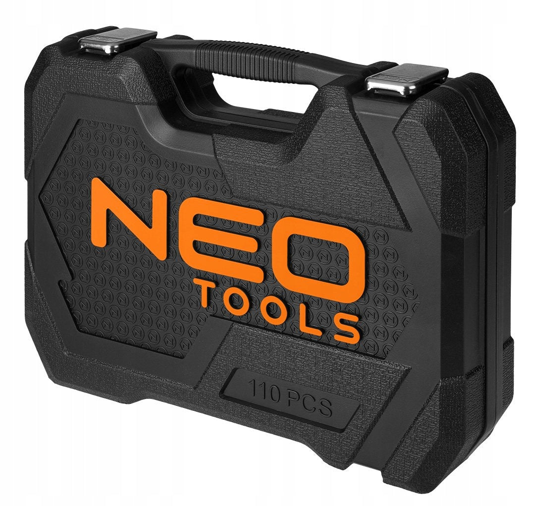 Socket Wrench Set 110 Elements 1/2", 1/4" Suitcase NEO TOOLS Number of items in the set 110