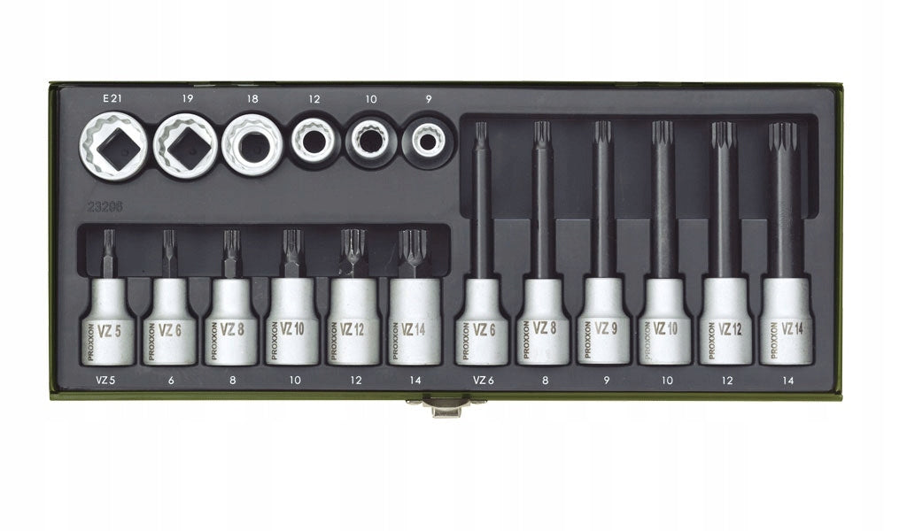 Socket set 1/2'' Proxxon Industrial 18 pcs. Manufacturer code 23296