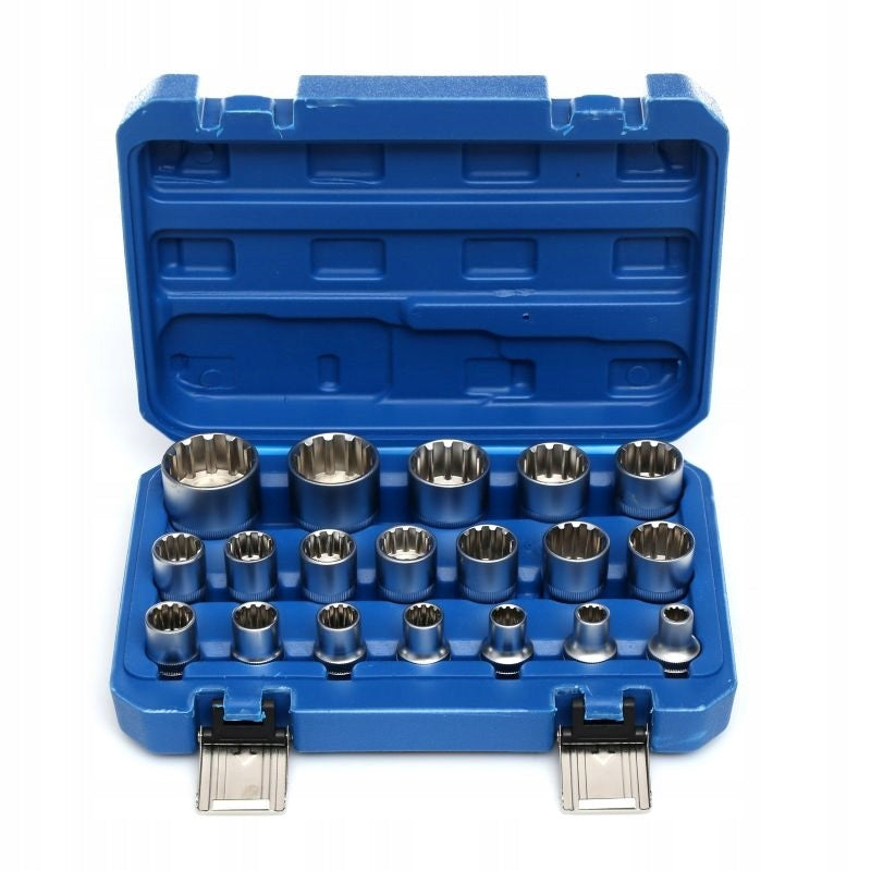 Socket wrench Kraft&Dele 19 sockets E-Torx 1/2'' 8-32 mm Manufacturer code KD10347