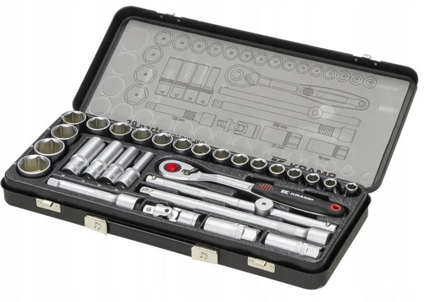 Socket wrench set 1/2” 29 elements KRAMP 180429200KR Brand Kramp