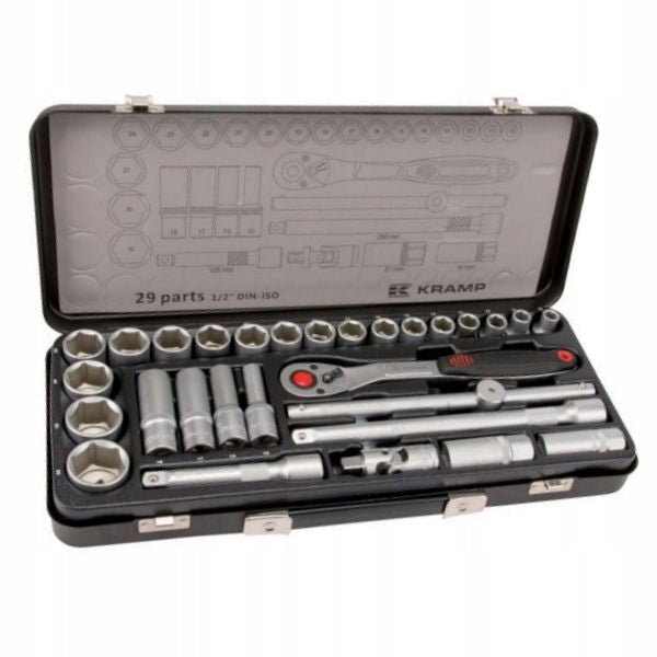 Socket wrench set 1/2” 29 elements KRAMP 180429200KR Manufacturer code 180429200KR
