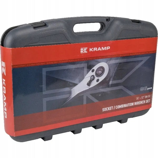 Socket wrench set 1/4” + 1/2" 96 ele. Kramp Grene Manufacturer code klucze walizka 180496420KR