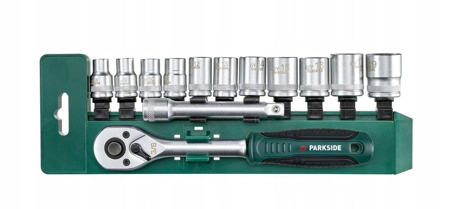 Socket wrench set Parkside 3/8" 13 el. CR-V + ratchet 72