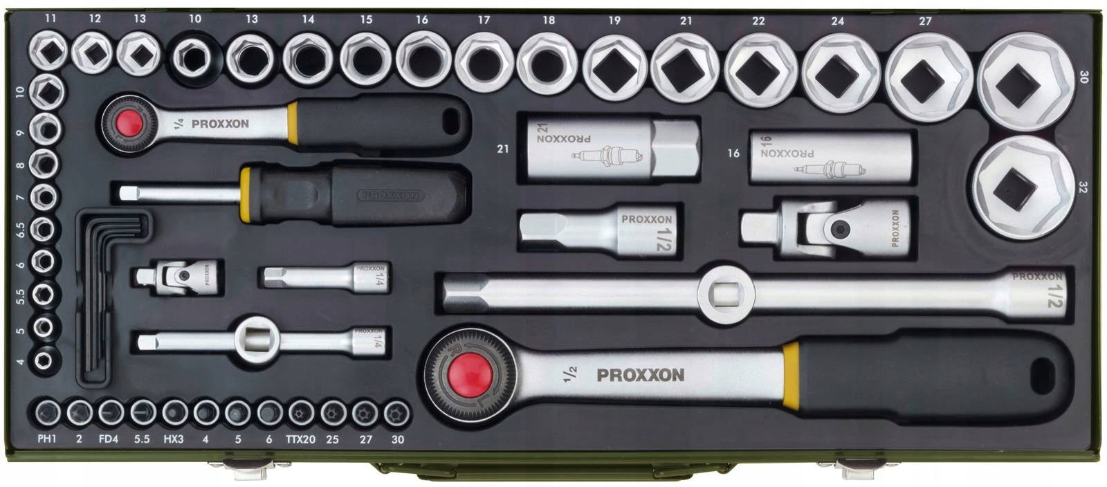Socket wrench set Proxxon PR23040 ratchet cap case Customs tariff code 82060000