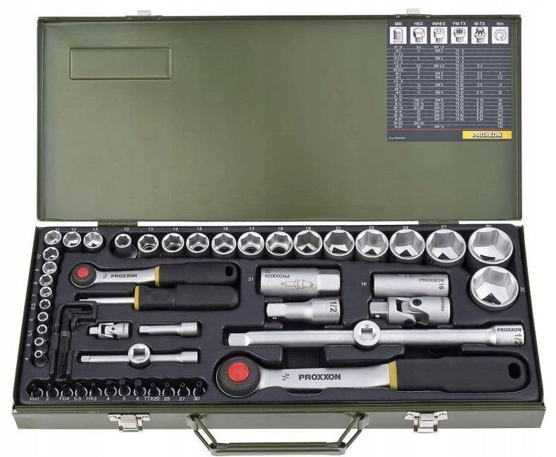 Socket wrench set Proxxon PR23040 ratchet cap case Product weight with unit packaging 5.7 kg