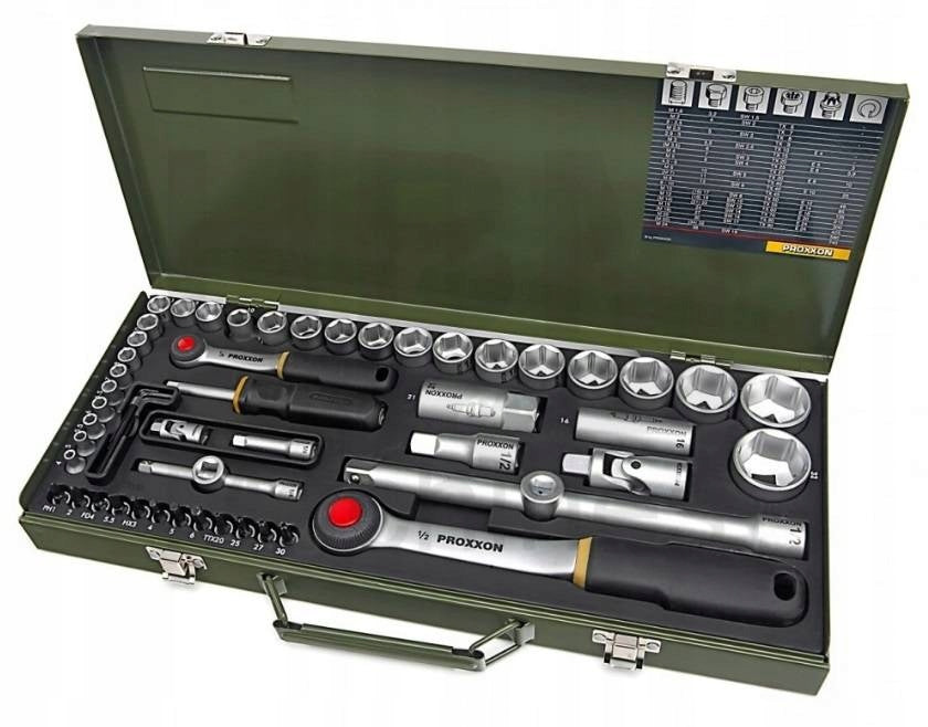 Socket wrench set Proxxon PR23040 ratchet cap case