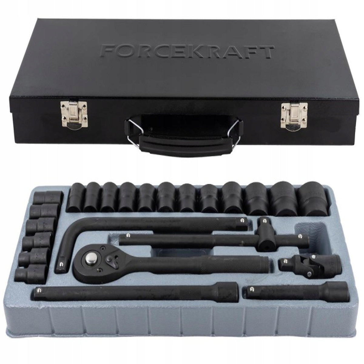 Socket wrench set ratchet socket 1/2" 8-32mm 24el