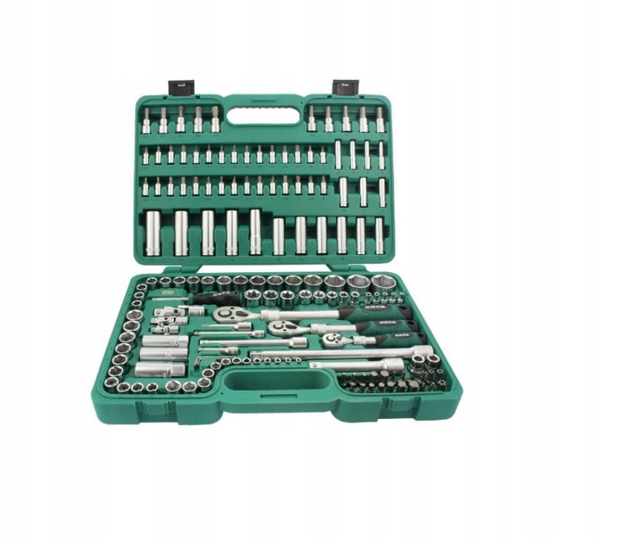 Socket wrench set with ratchet 1/4, 3/8 and 1/2" 155 el. Honiton H4351 Manufacturer code H4351