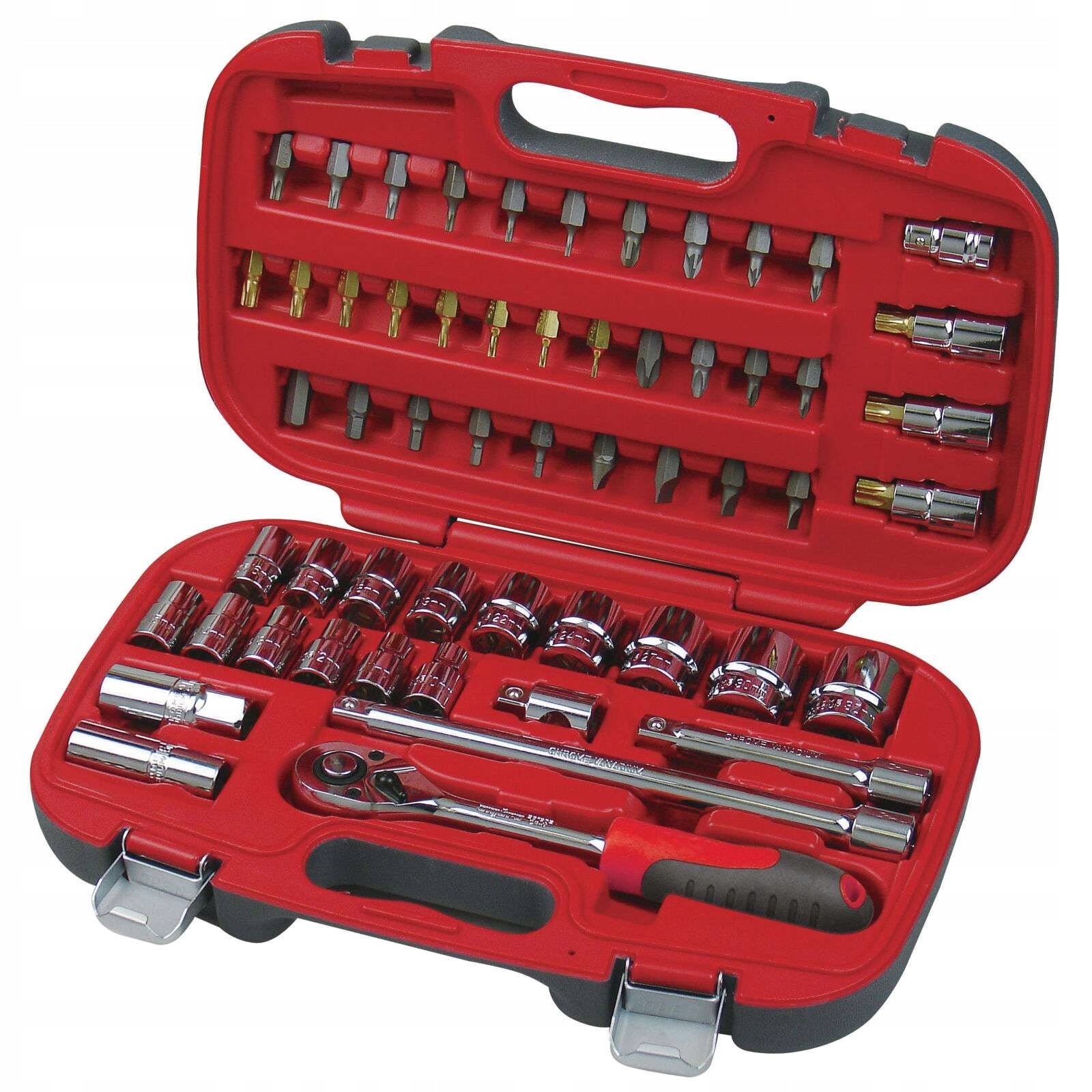 Socket wrenches 1/2" 8-32mm set - 56 elements Proline 58756