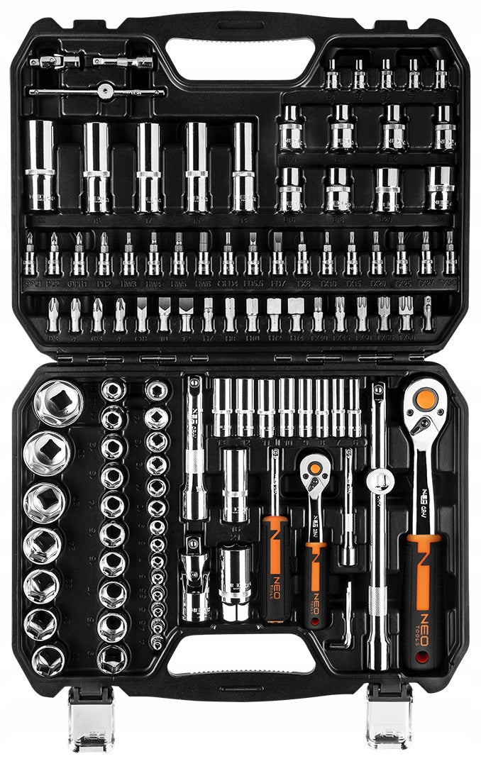 Socket wrenches 110 el. 1/4" 1/2" NEO TOOLS 10-066